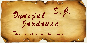 Danijel Jordović vizit kartica